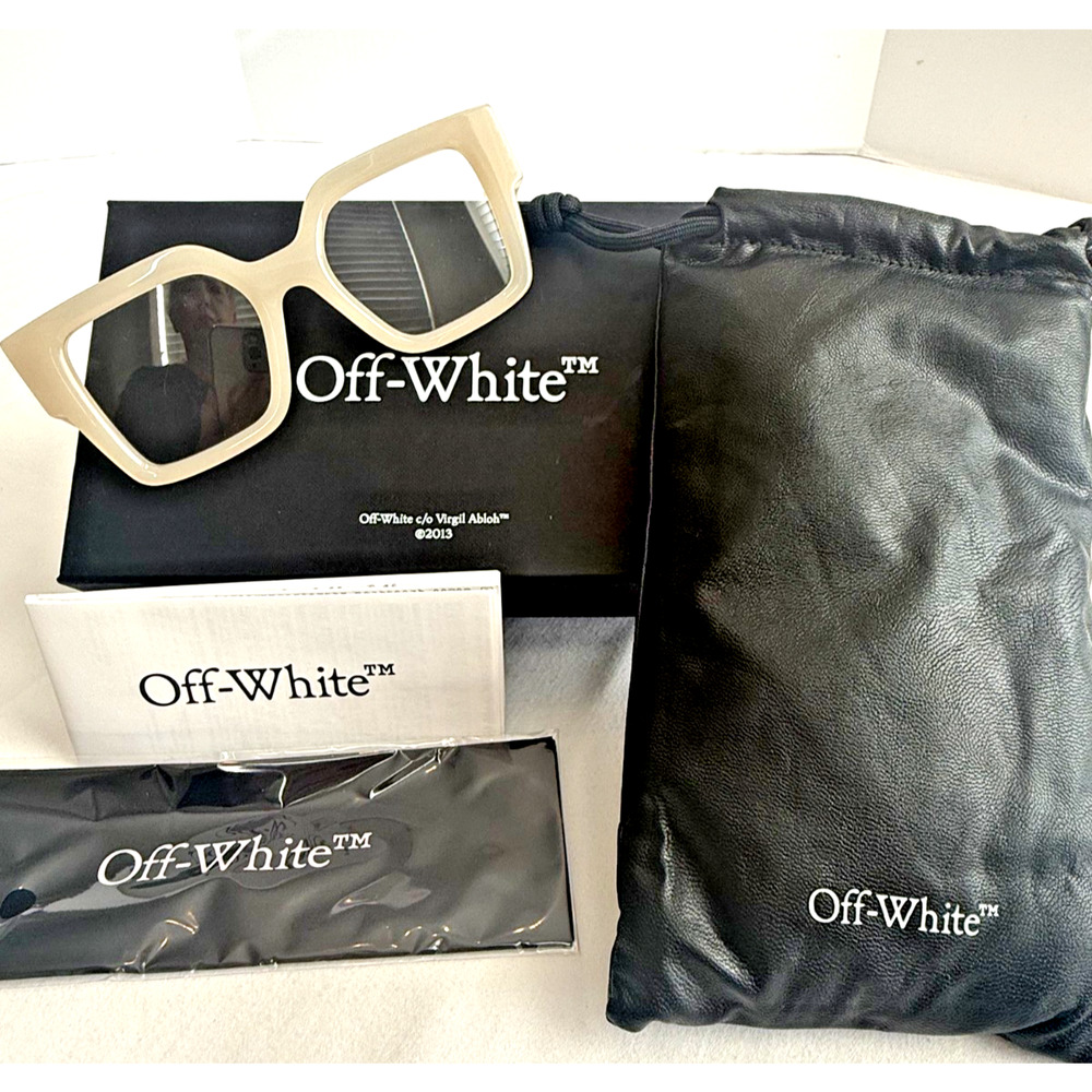 Off-White Eyeglasses OERJ07R STYLE 7R 6100 Havana 50 21 145 NEW BEIGE
